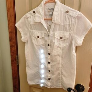 Aeropostale 1987 military issue lightweight safari expedition shirt sz L